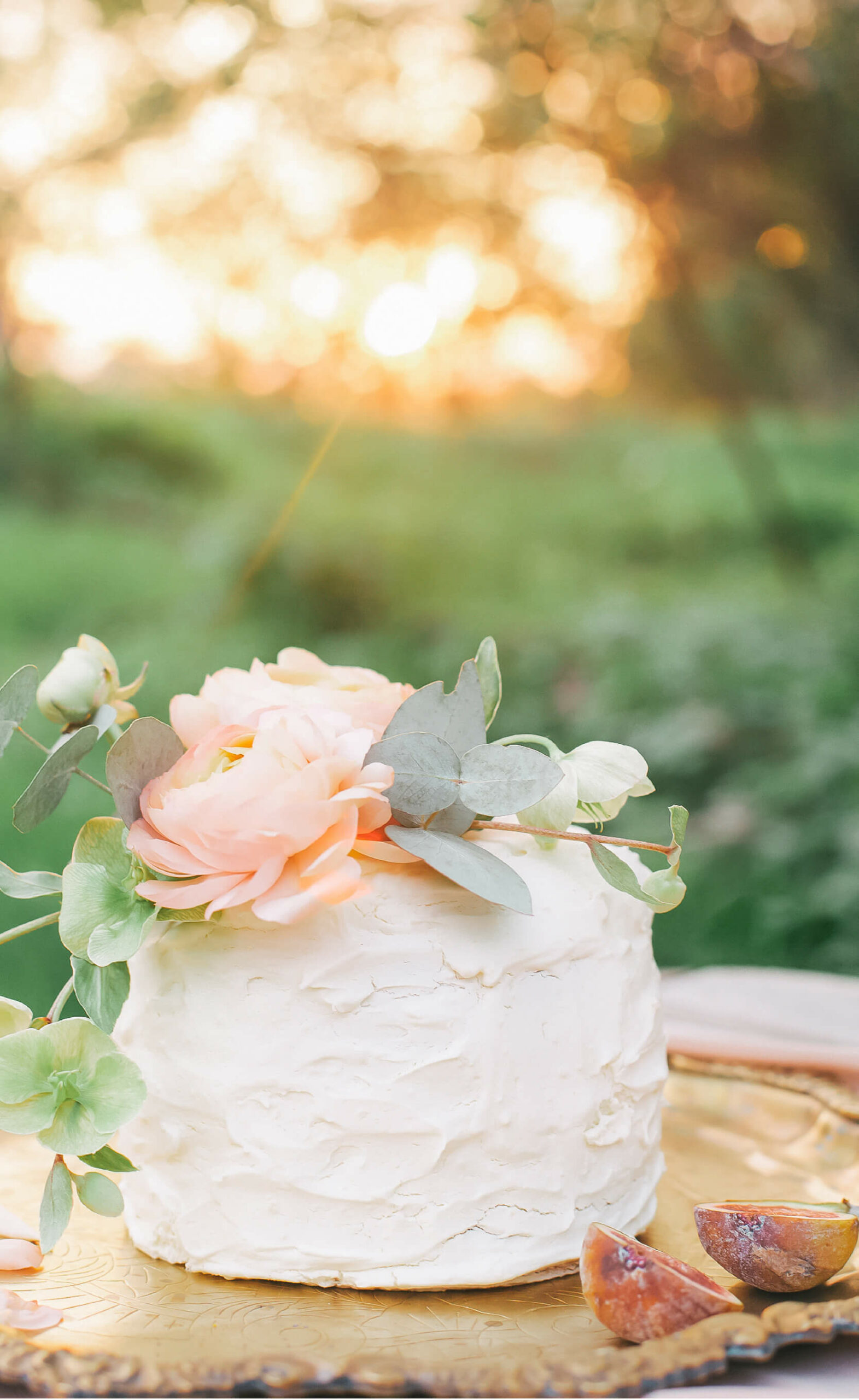 image of a wedding cake with a flower on top